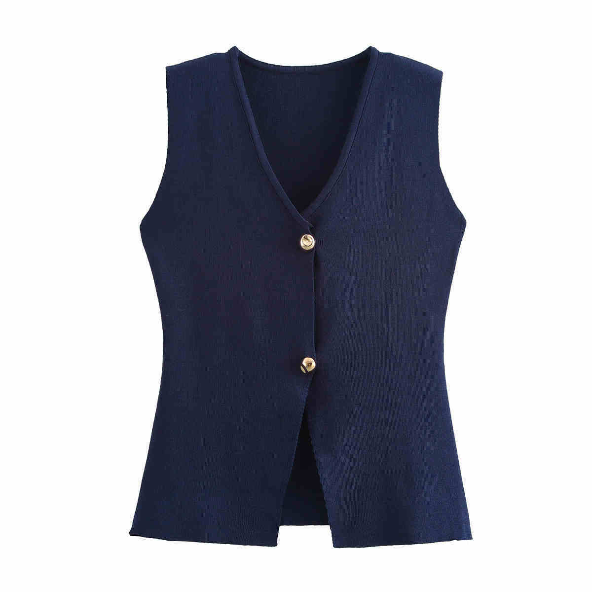 Gilet ajuste pour femmes en tricot