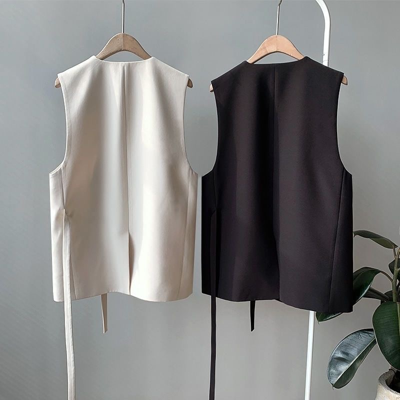 Gilet de costume sans manches a double bouton