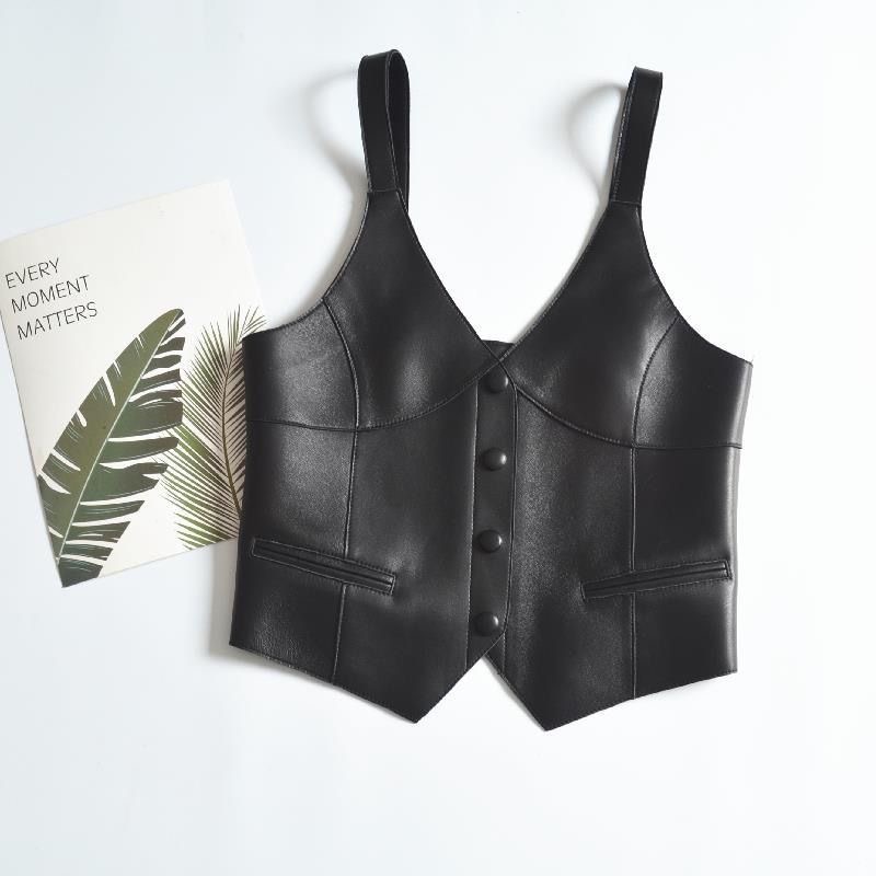 Gilet en cuire pour femmes