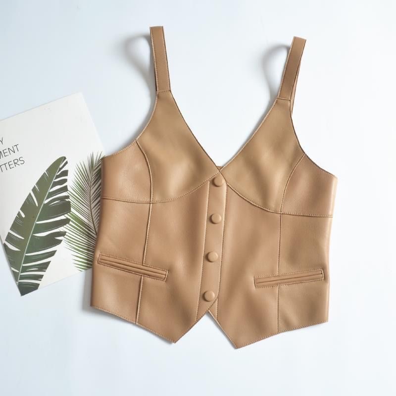 Gilet en cuire pour femmes