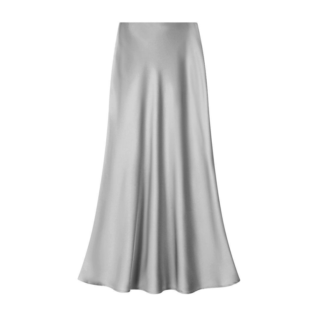 Jupe longue en satin