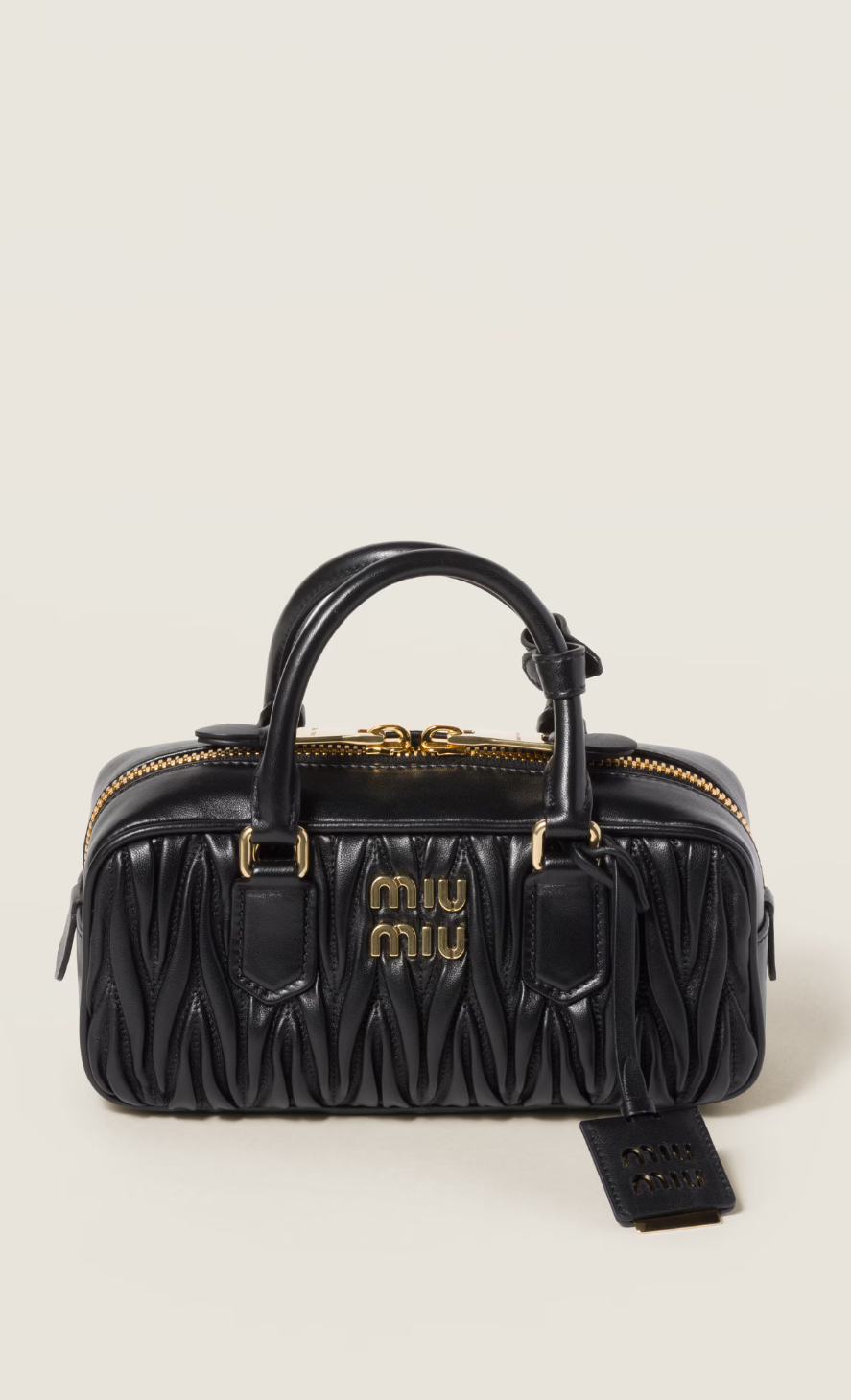 Arcadie matelassé nappa leather miumiu bag