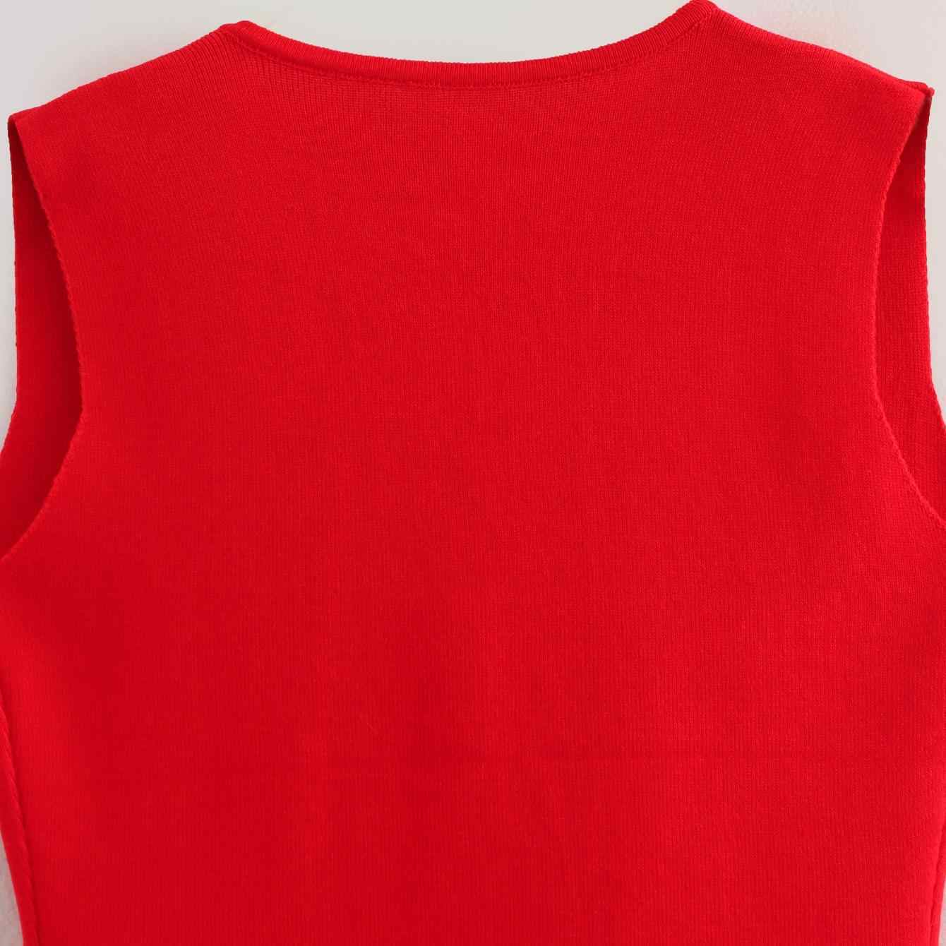 Gilet ajuste pour femmes en tricot