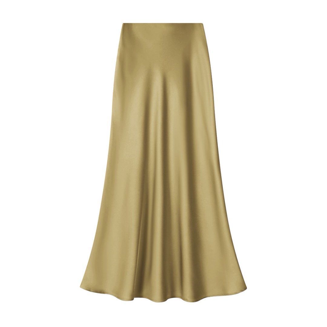 Jupe longue en satin