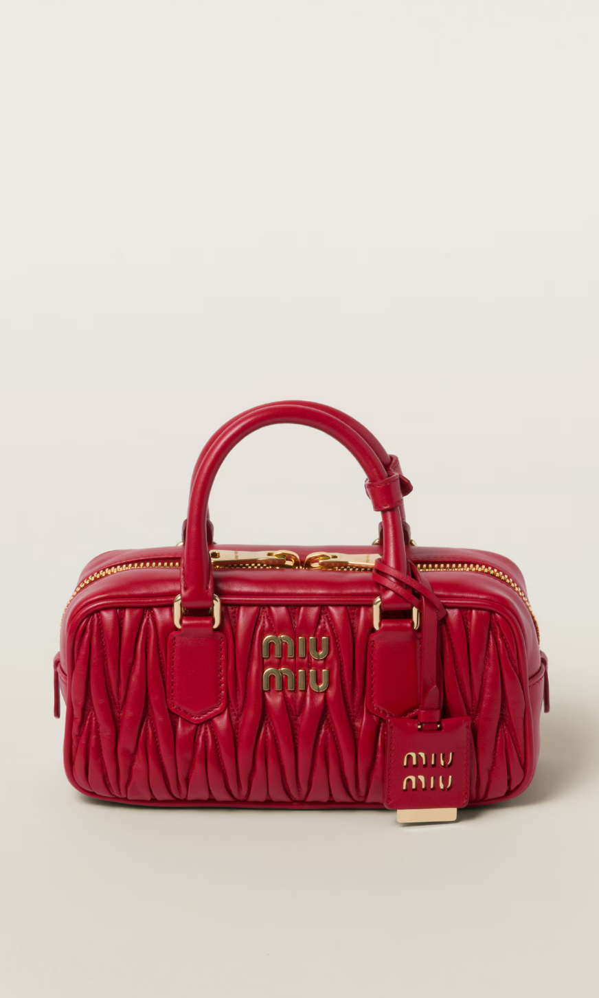 Arcadie matelassé nappa leather miumiu bag