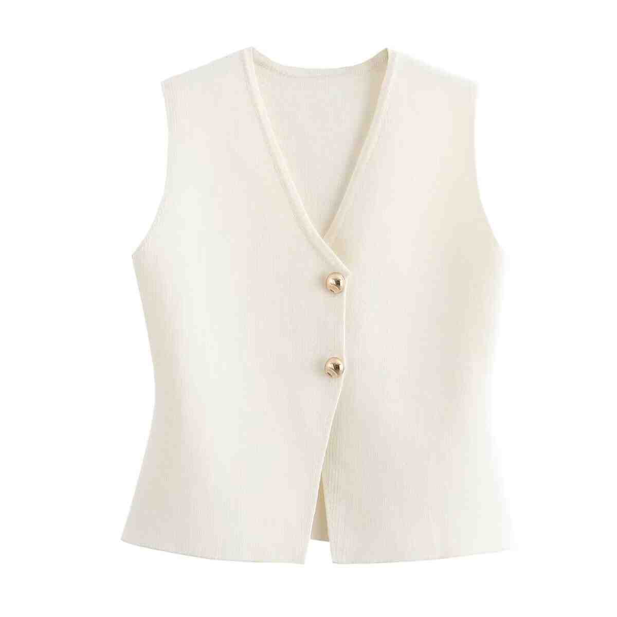 Gilet ajuste pour femmes en tricot