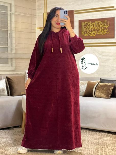 Tunique longue en velours – Collection Hawa