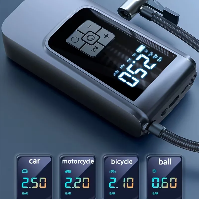 مضخة هواء رقمية متعددة الاستعمالات  قوية وسهلة الاستخدام