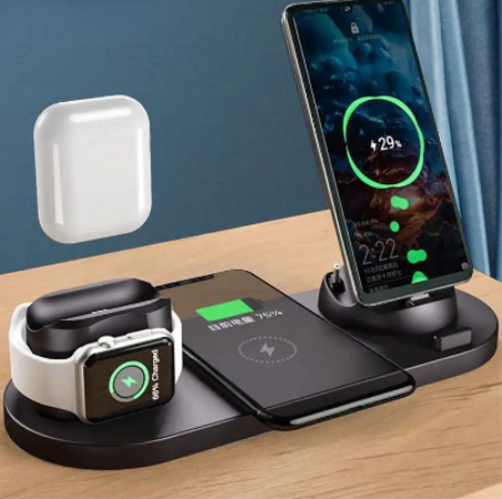 قاعدة شحن 6 في 1 الاسلكية