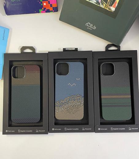 كوفر حماية فاخرة iPhone 13,14- تصميم كاربون أنيق