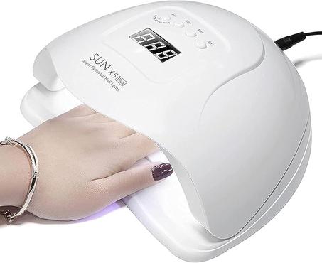 مصباح LED احترافي لطلاء الاظافر الجل من سكاي تاتش، مجفف بالاشعة فوق البنفسجية