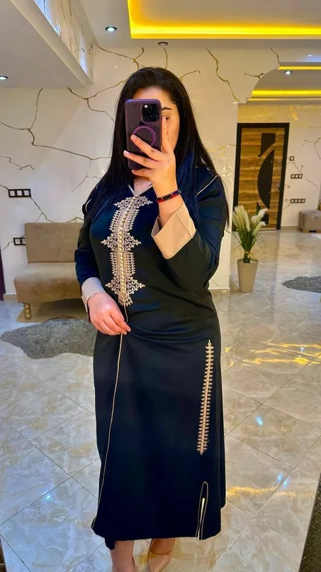 💎 جلابة عصرية بثوب كريب كوريا الفاخر