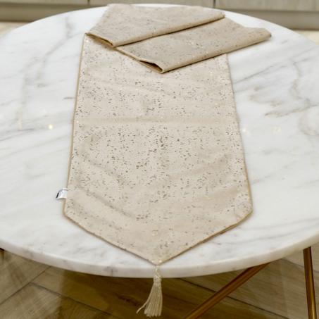 CHEMIN DE TABLE EN VELOURS : ENDY