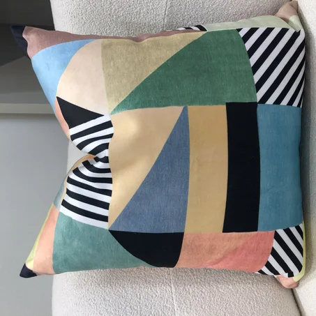 COUSSIN EN VELOURS : Design Géométrique
