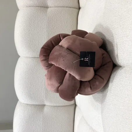 COUSSIN NOEUDS & Rose foncé chic
