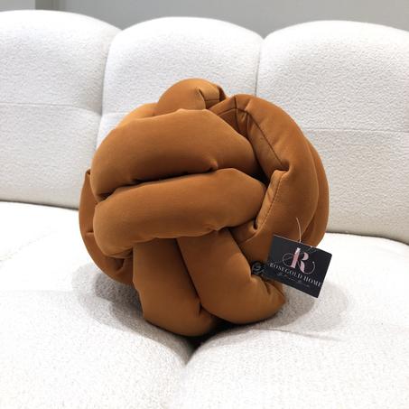 COUSSIN NOEUDS & Orange chaleureux