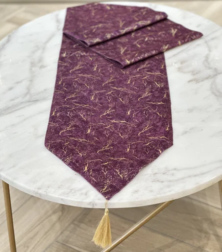 CHEMIN DE TABLE EN VELOURS : DONNA