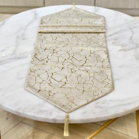 CHEMIN DE TABLE EN VELOURS : TALIN