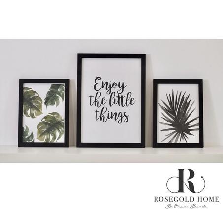 TRIO DE CADRES IMPRIMÉS TRES TENDANCE