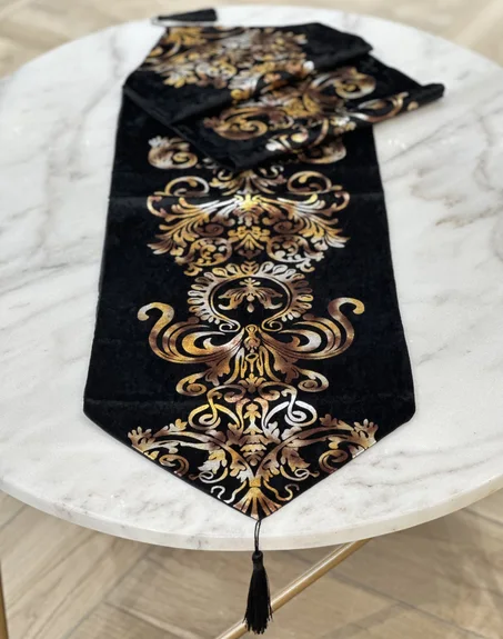 CHEMIN DE TABLE EN VELOURS : DIA