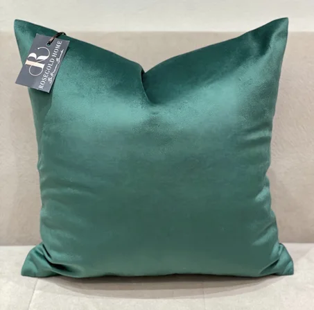 COUSSIN EN VELOURS VERT ROYAL