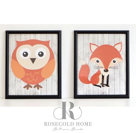 DUO DE CADRES IMPRIMÉS ENFANTS