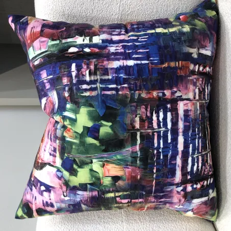 COUSSIN EN VELOURS : Voilet Éclatan