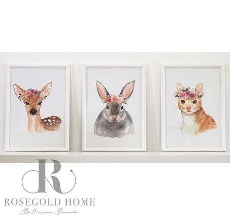 TRIO DE CADRES IMPRIMÉS