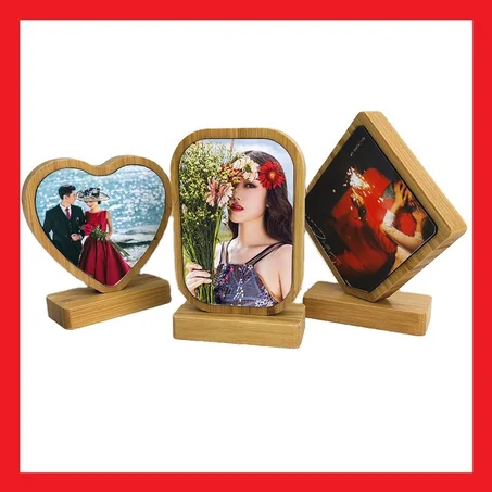 Marco bambú con imán (10x13CM)  (14x15CM)