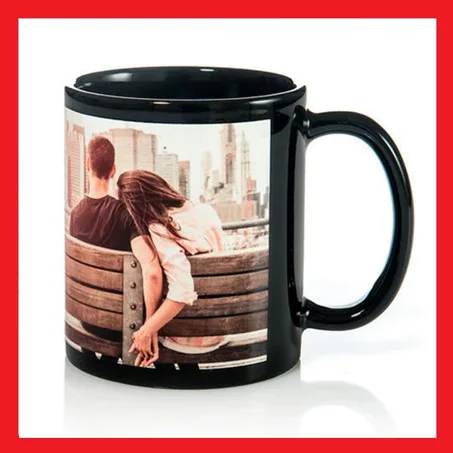 Taza Exterior Negro Personalizada