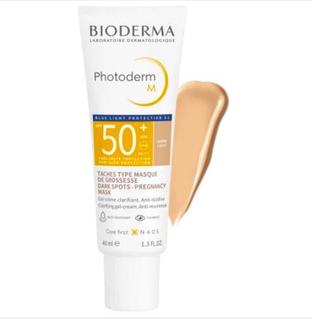 BIODERMA PHOTODERM M GEL-CRÈME SOLAIRE ANTI-TACHES CLARIFIANTE TEINTÉE CLAIRE SPF50 – 40ML