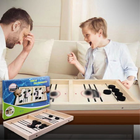 لعبة الهوكي الخشبية السريعة للأطفال والآباء