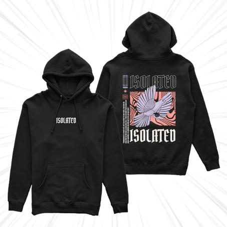 HOODIE STREET WEAR BLACK(Isolated)