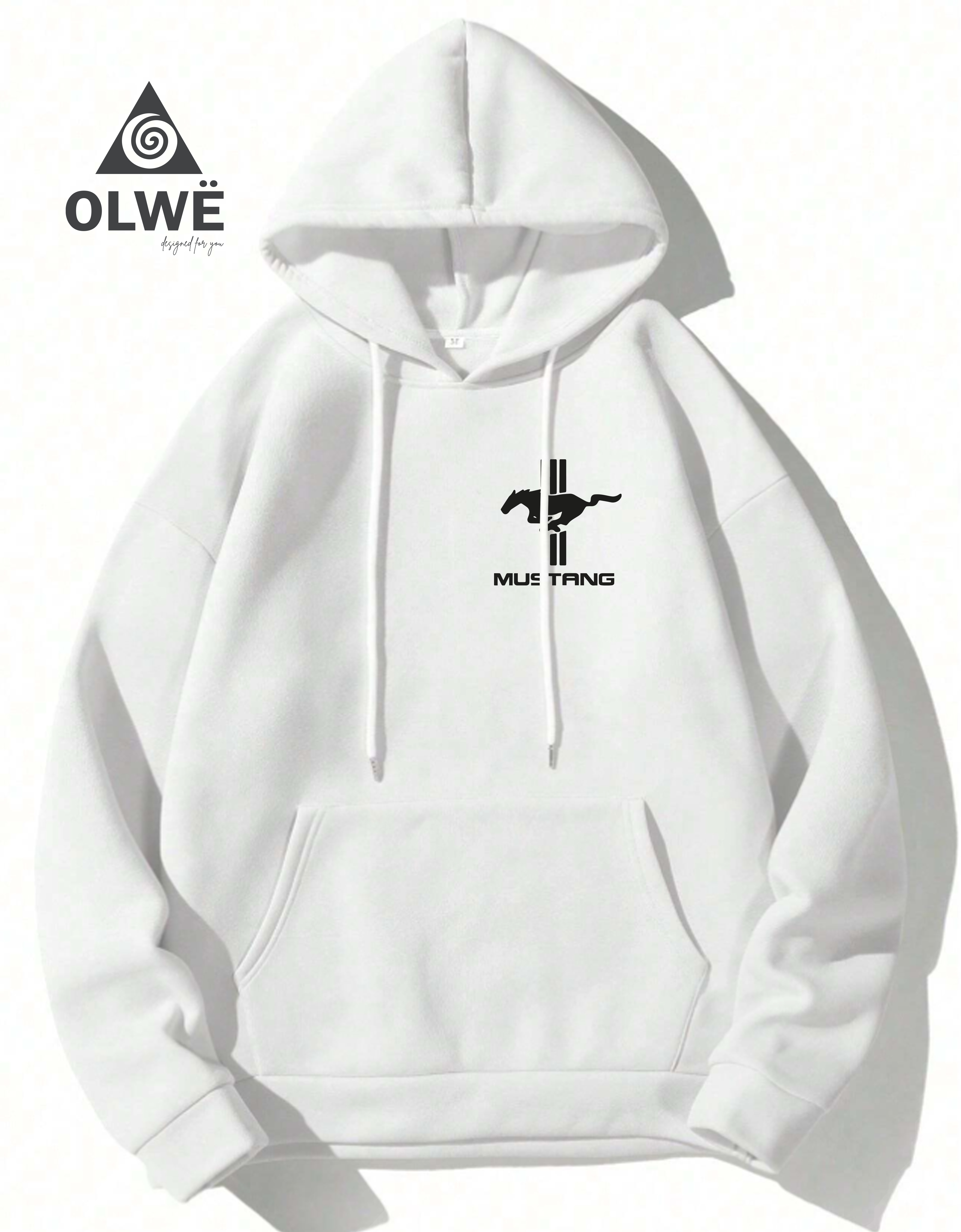 Mustang white Hoodie