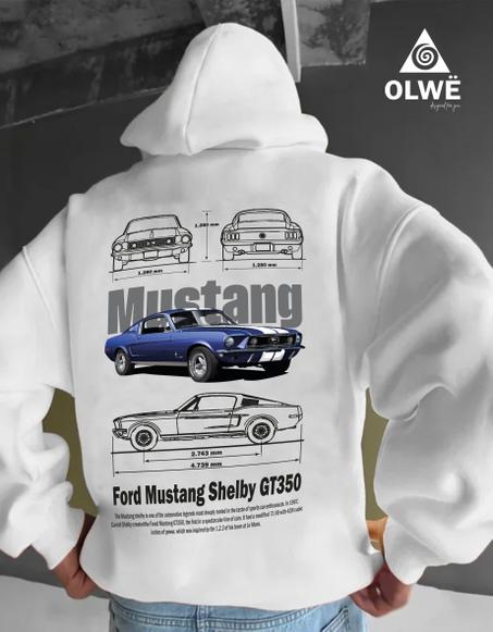 Mustang white Hoodie