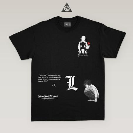 Anime T-shirt  DEATH NOTE Blanc Noir.