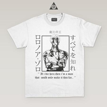 Anime T-shirt Zoro Blanc.