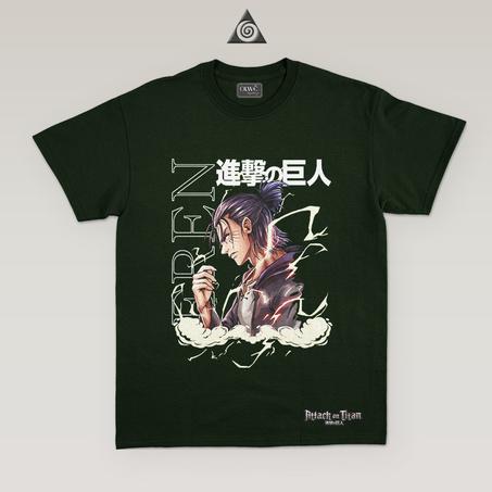 Anime T-shirt AOT Eren Vert.