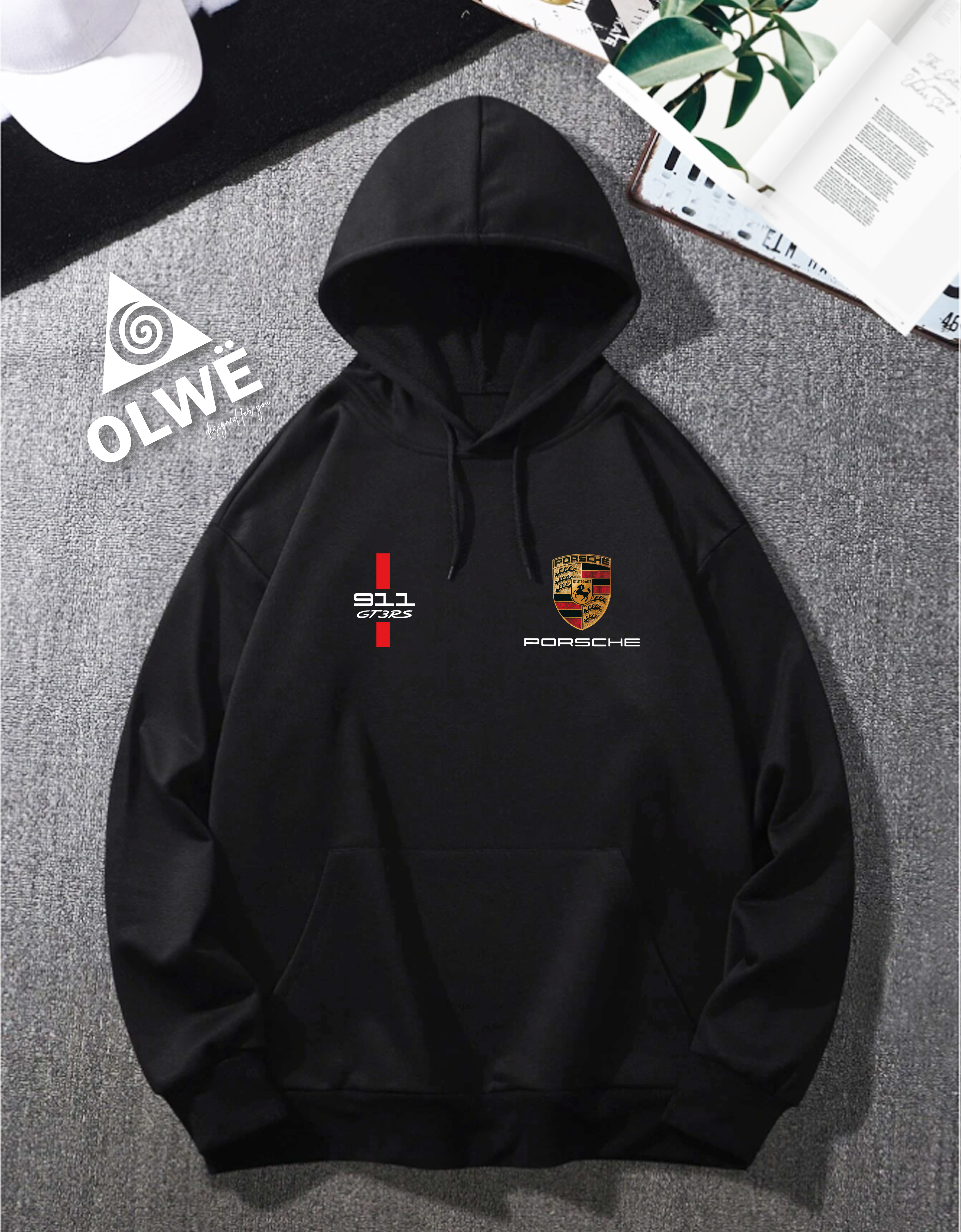 Porsche 911 black Hoodie