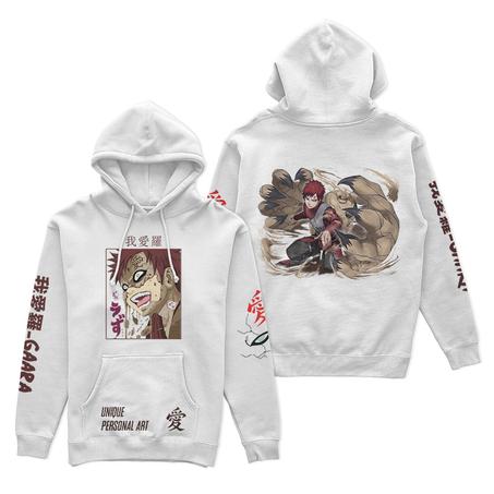 Anime Hoodie (Garaa) Blanc