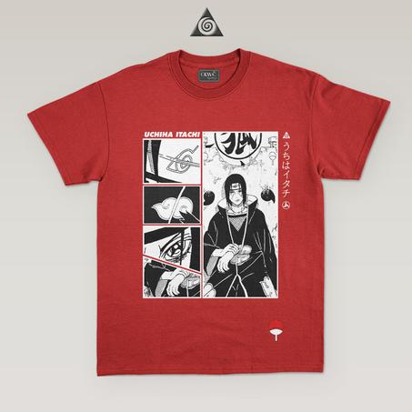 Anime T-shirt Itachi Rouge MG.