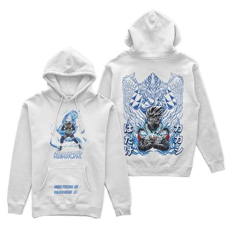 Anime Hoodie (Kakashi/Naruto) Blanc