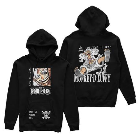 Anime Hoodie (Luffy G5) Noir