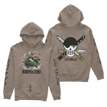 Anime Hoodie (Roronoa Zoro) Beige