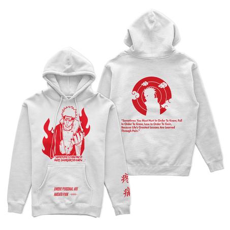 Anime hoodie (Pain) Blanc