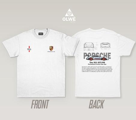 Porsche 911 gt3rs  white t-shirt