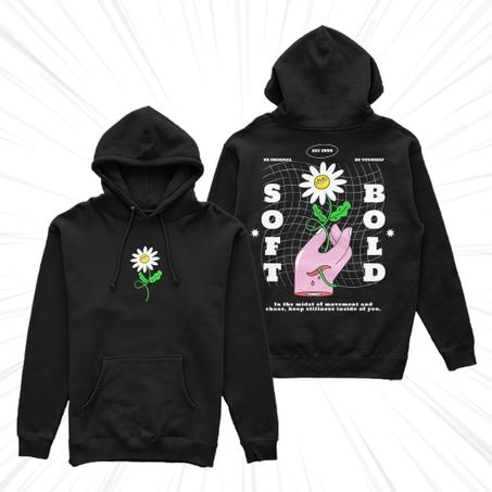HOODIE STREET WEAR BLACK(BOLD)