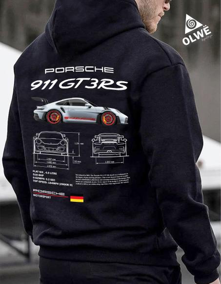Porsche 911 black Hoodie