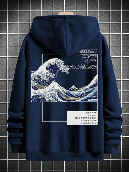 HOODIE STREET WEAR  ( GRATE WAVE OF KANAGAWA)