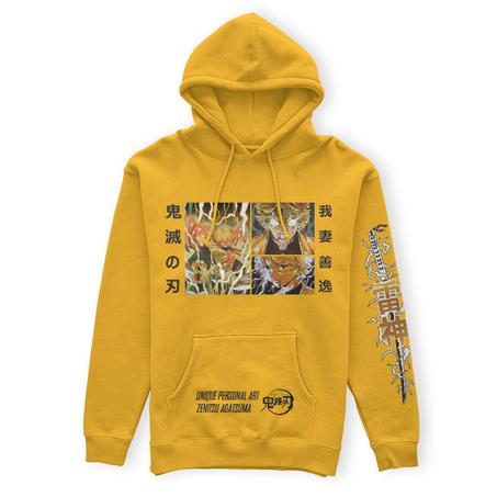Anime Hoodie (Zenitsu/DEMON SLAYER) Jaune